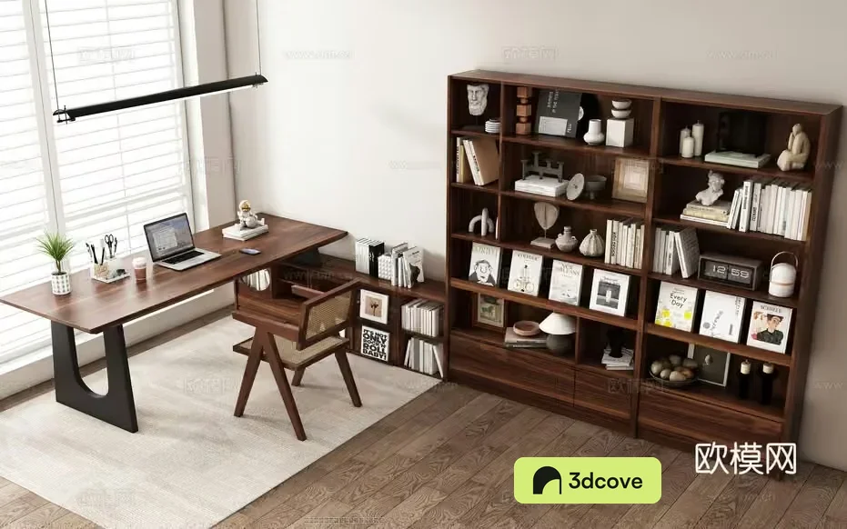A Wooden Bookshelf