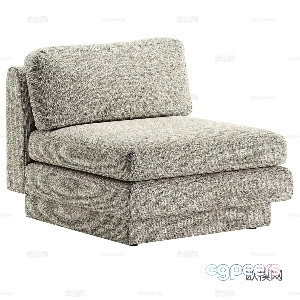 Modern single sofa 3d model