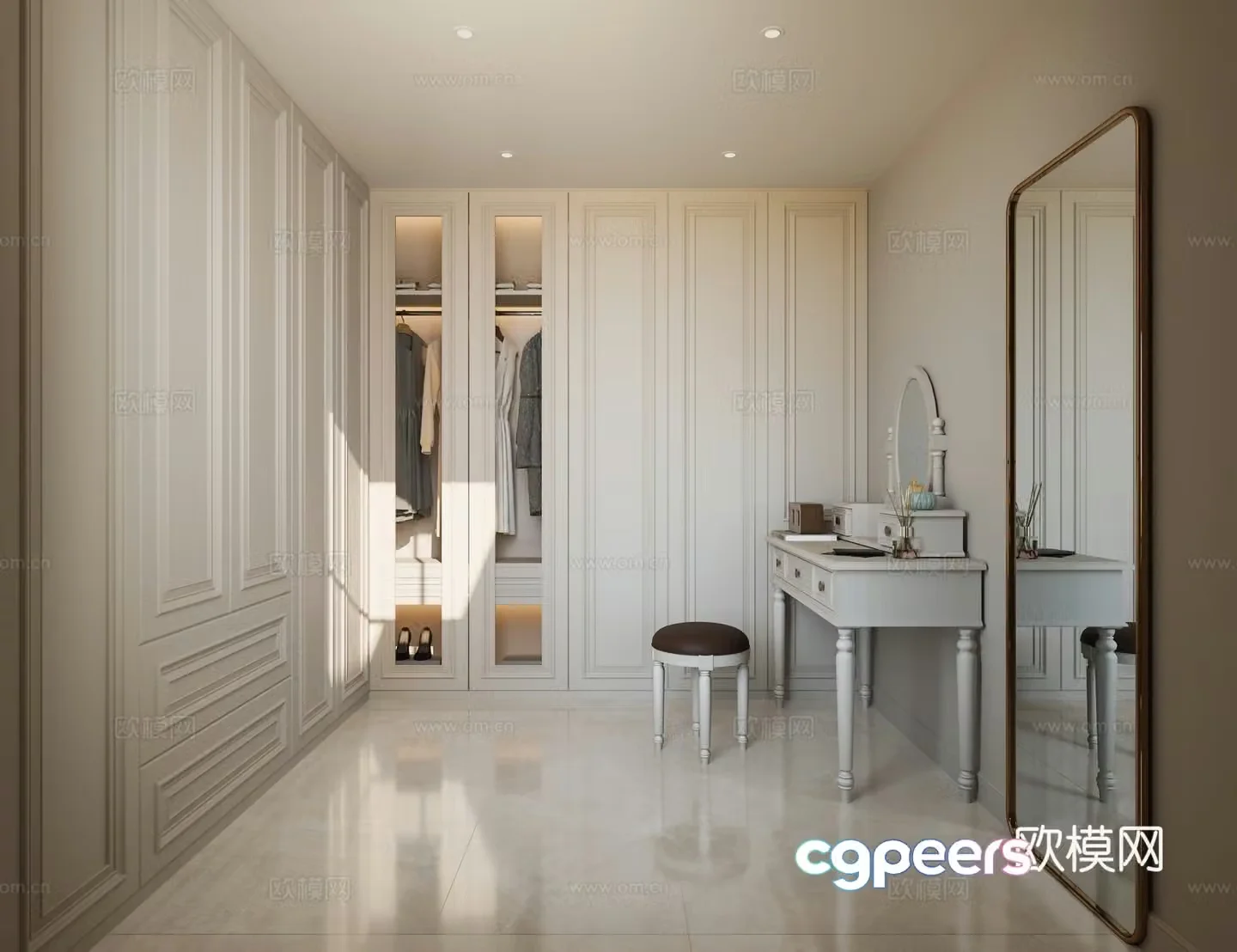 French home cloakroom American home cloakroom European home cloakroom 3D model