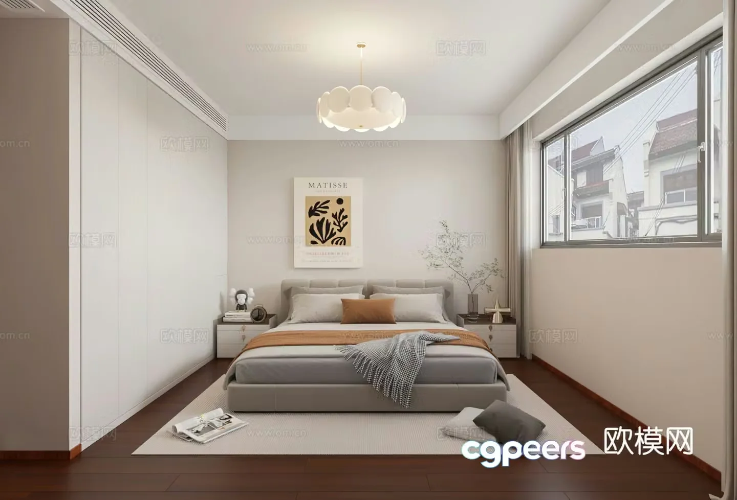 New Chinese style bedroom master bedroom 3d model