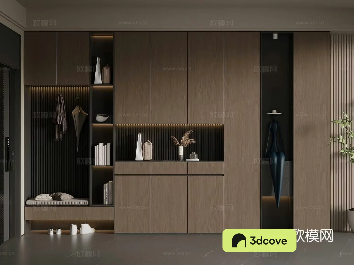 Middle Chinese style shoe cabinet partition shoe cabinet entrance shoe cabinet