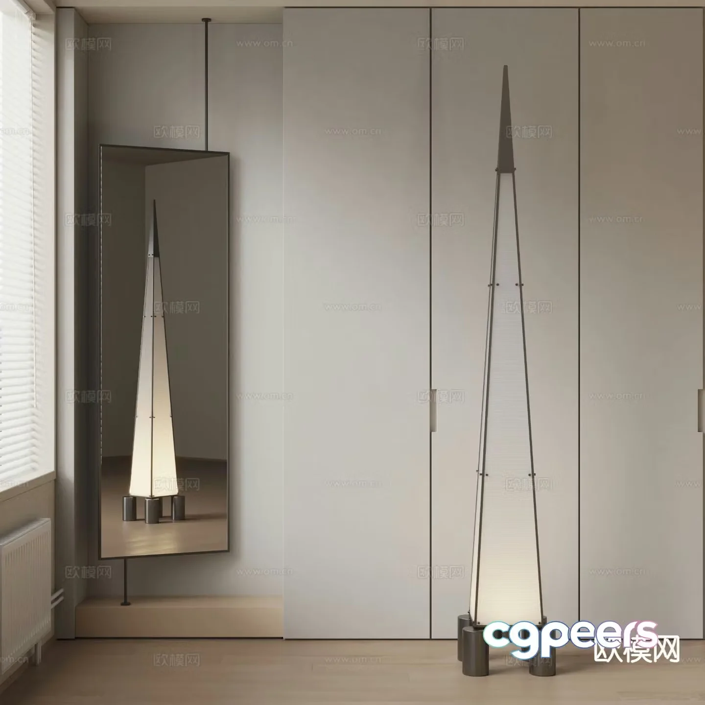willisau floor lamp 3d model