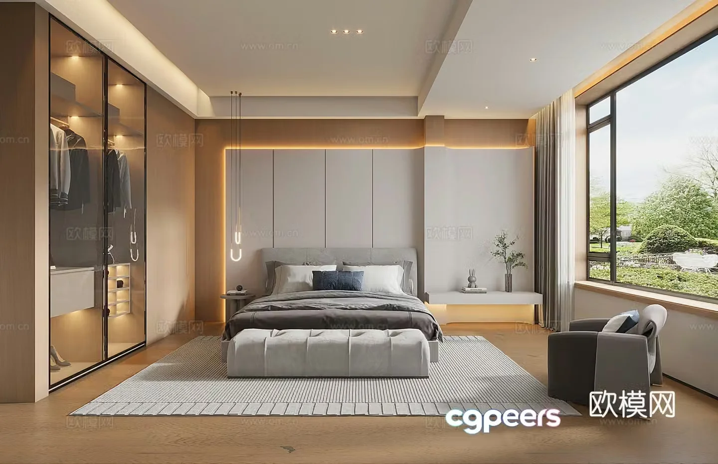 Modern bedroom 3d model