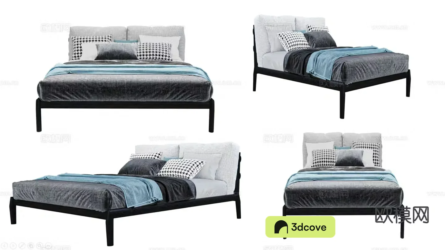 Modern double bed