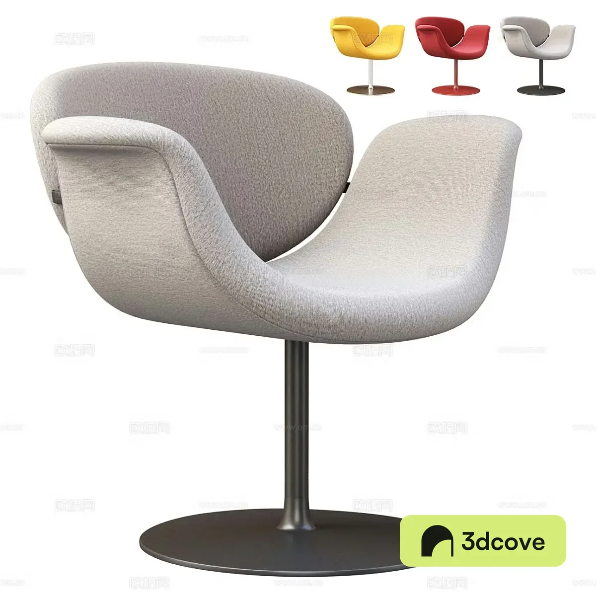 Modern Tulip Midi Office Chair