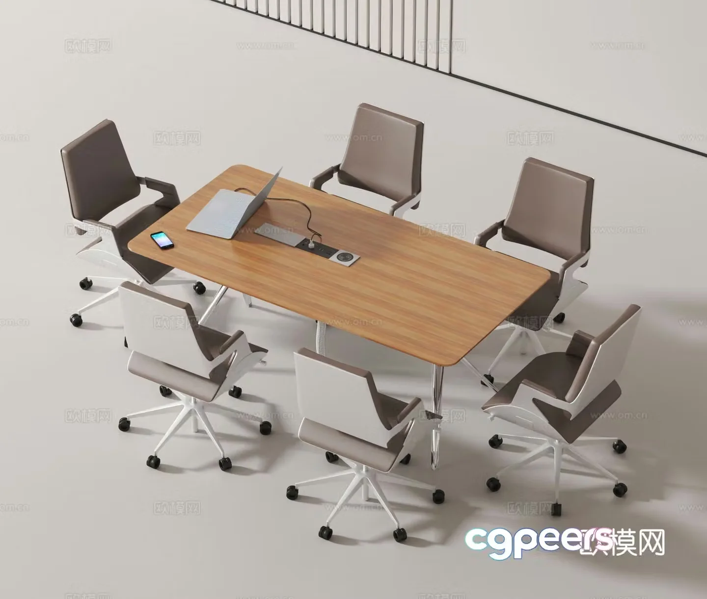 Modern conference table conference table 3d model