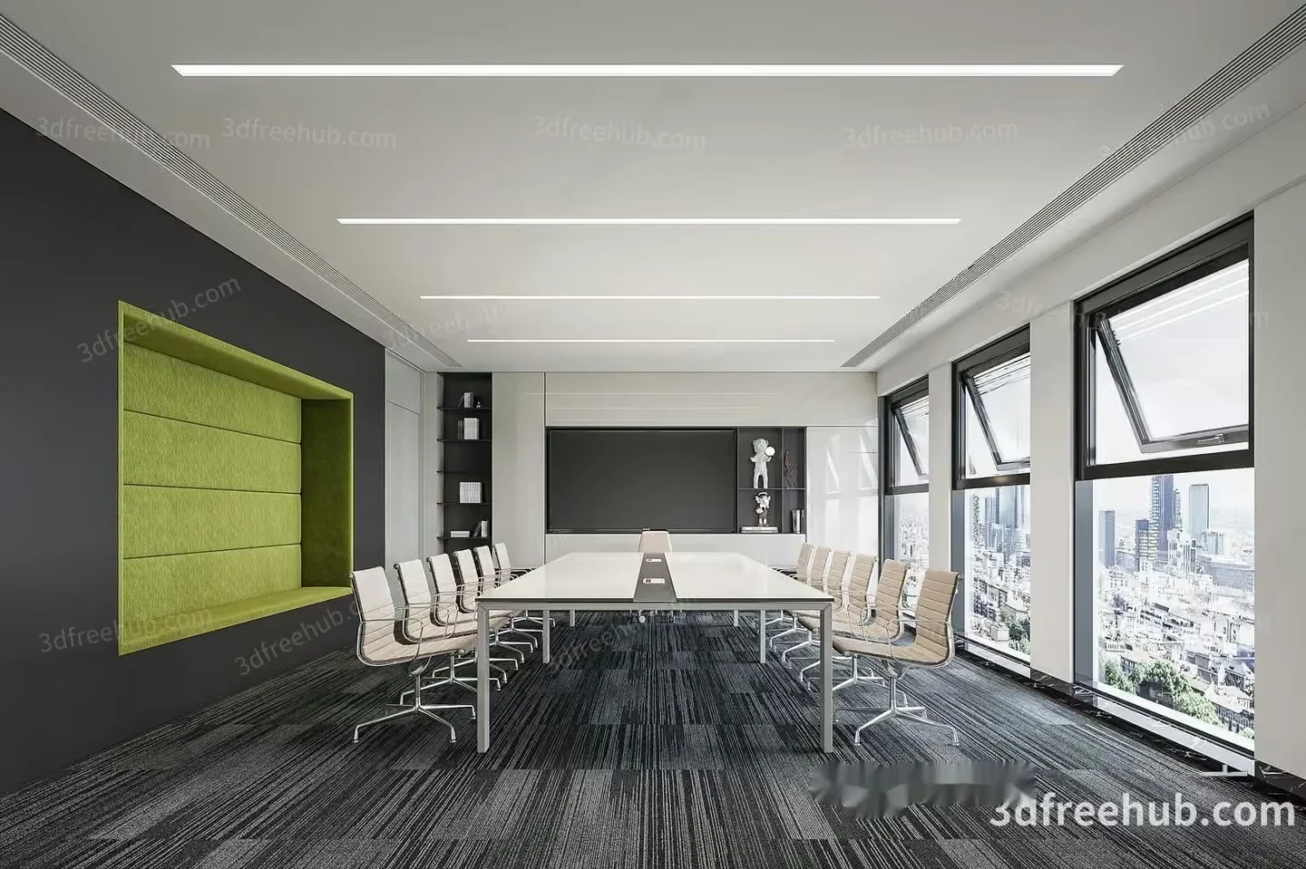 Modern Conference Room 3D Model – 22636 – VRAY Render