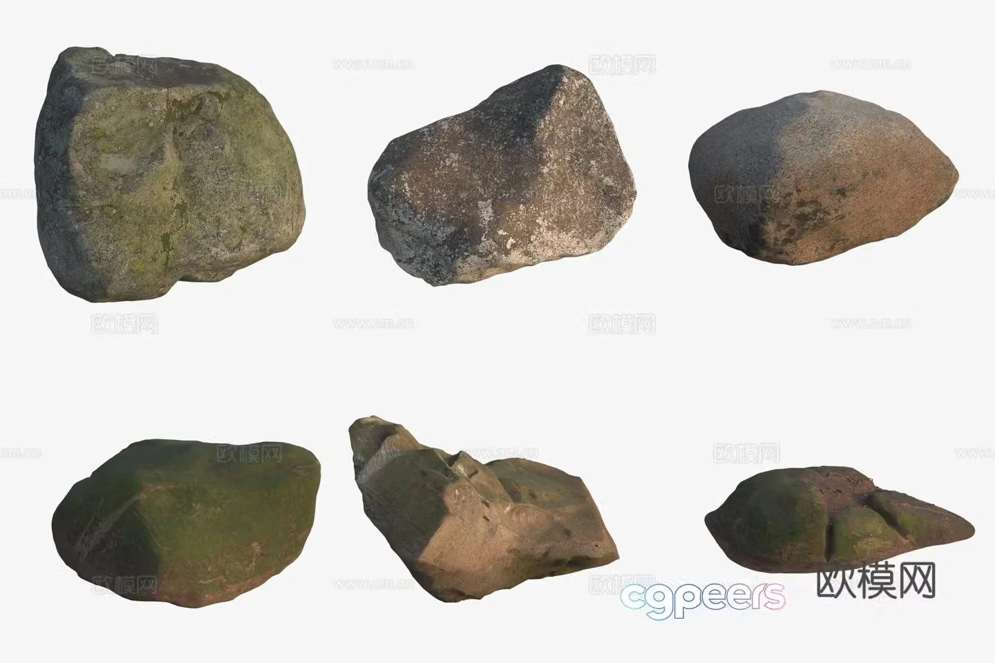 Big rocks by the sea 3d model