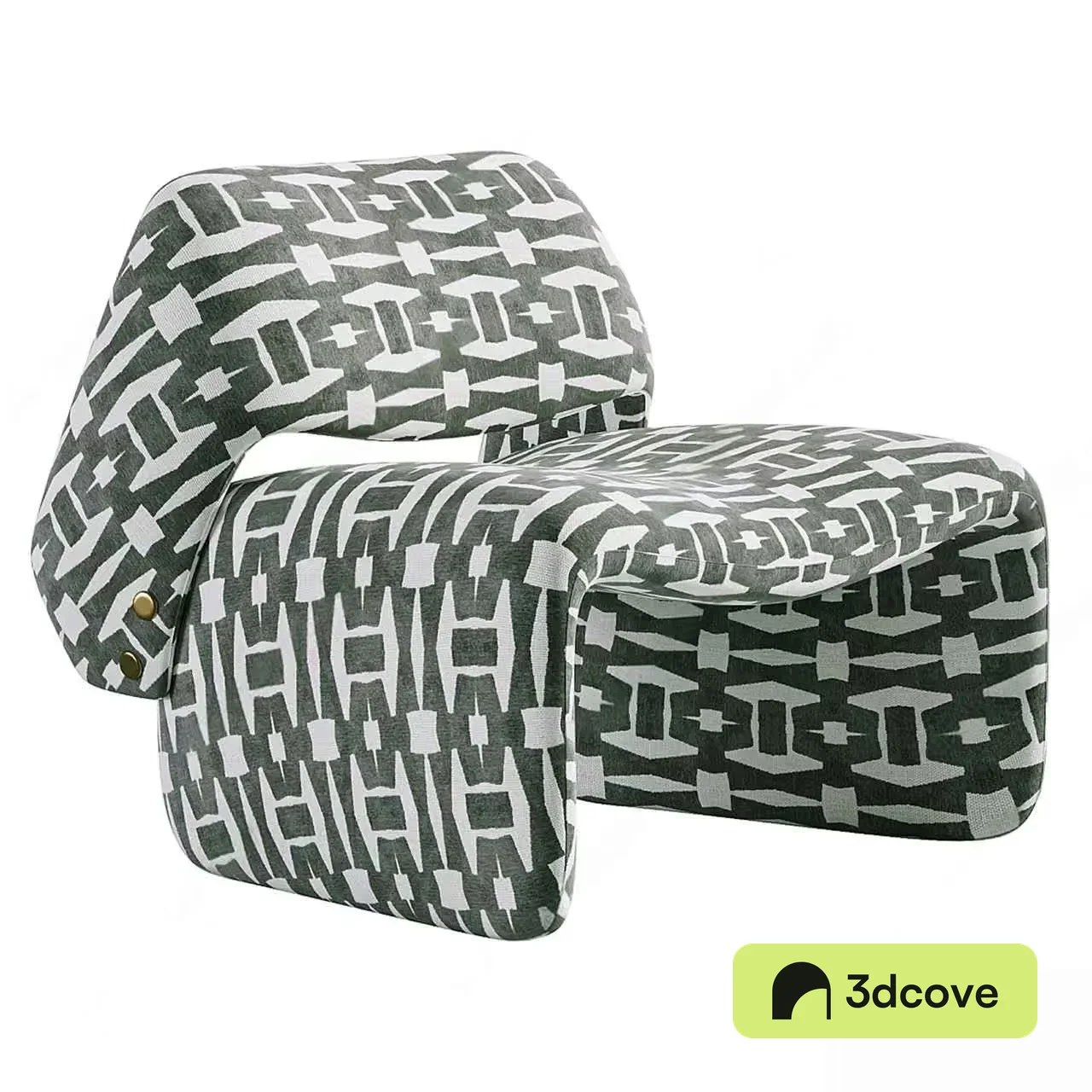 Modern Geometric Patterned Chair