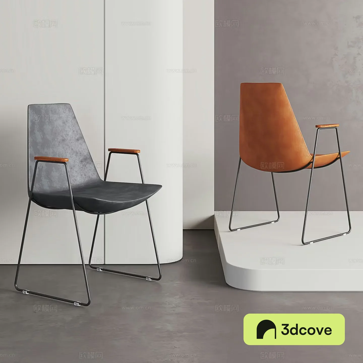 Nordic dining chair light luxury dining chair armchair negotiation chair single chair modern desk and chair