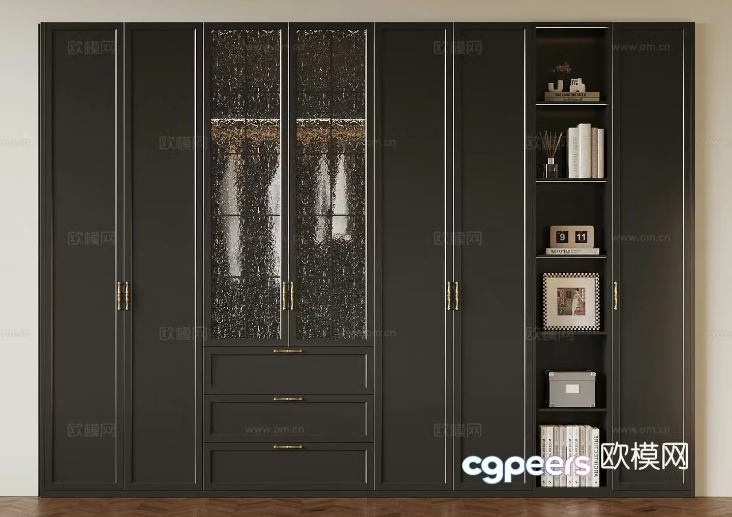 028 wardrobe French wardrobe 3d model