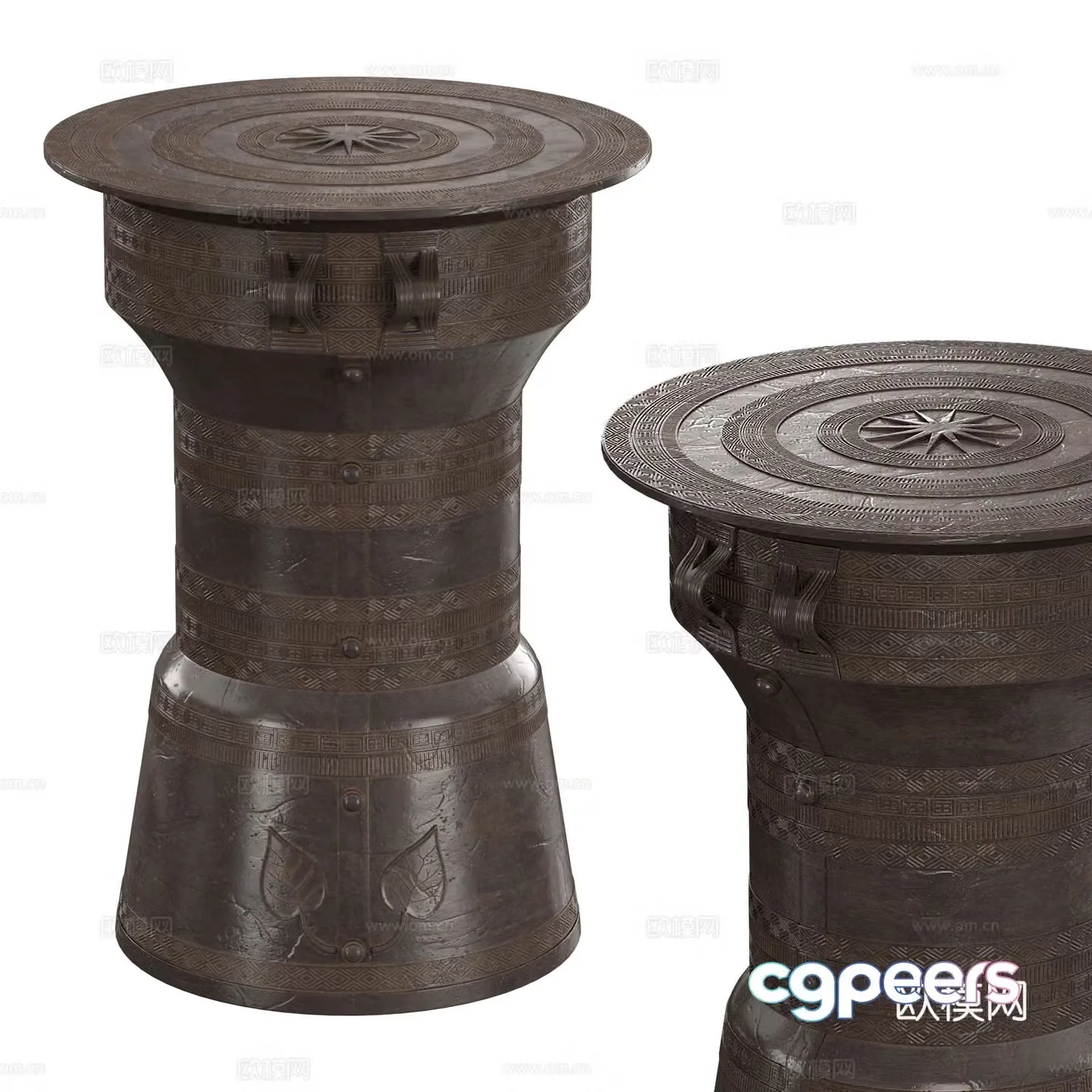 Wasabi PALECEK RAIN Drum Table 3D Model