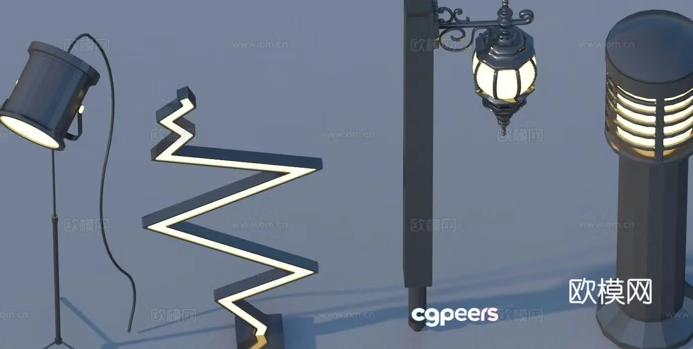 Landscape light lawn light garden light outdoor light 3d model