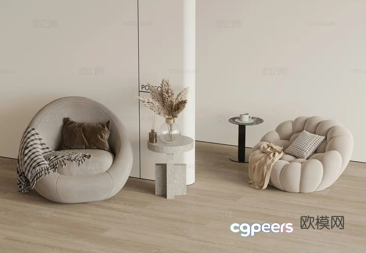 Modern lazy sofa fabric sofa technology fabric sofa 3d model