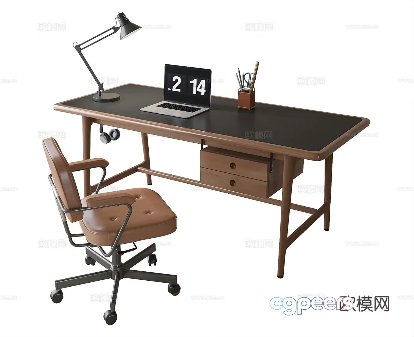 Modern desk chair 3d model