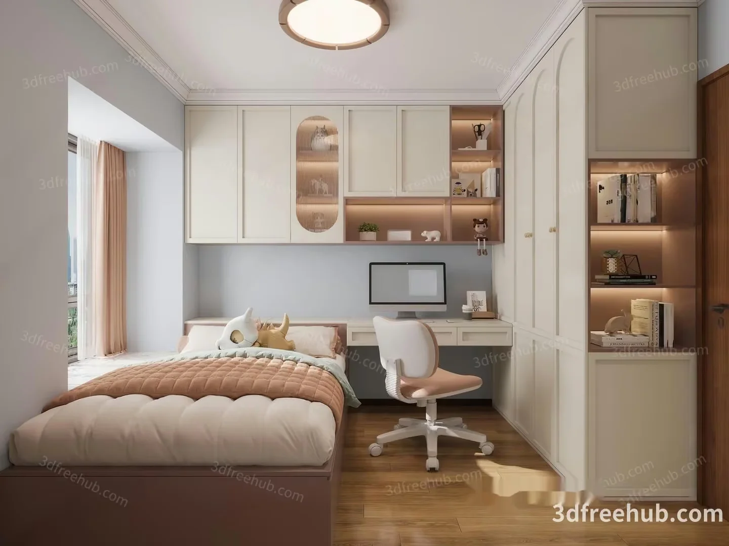 Cozy Bedroom 3D Model – 23548 – VRAY Render