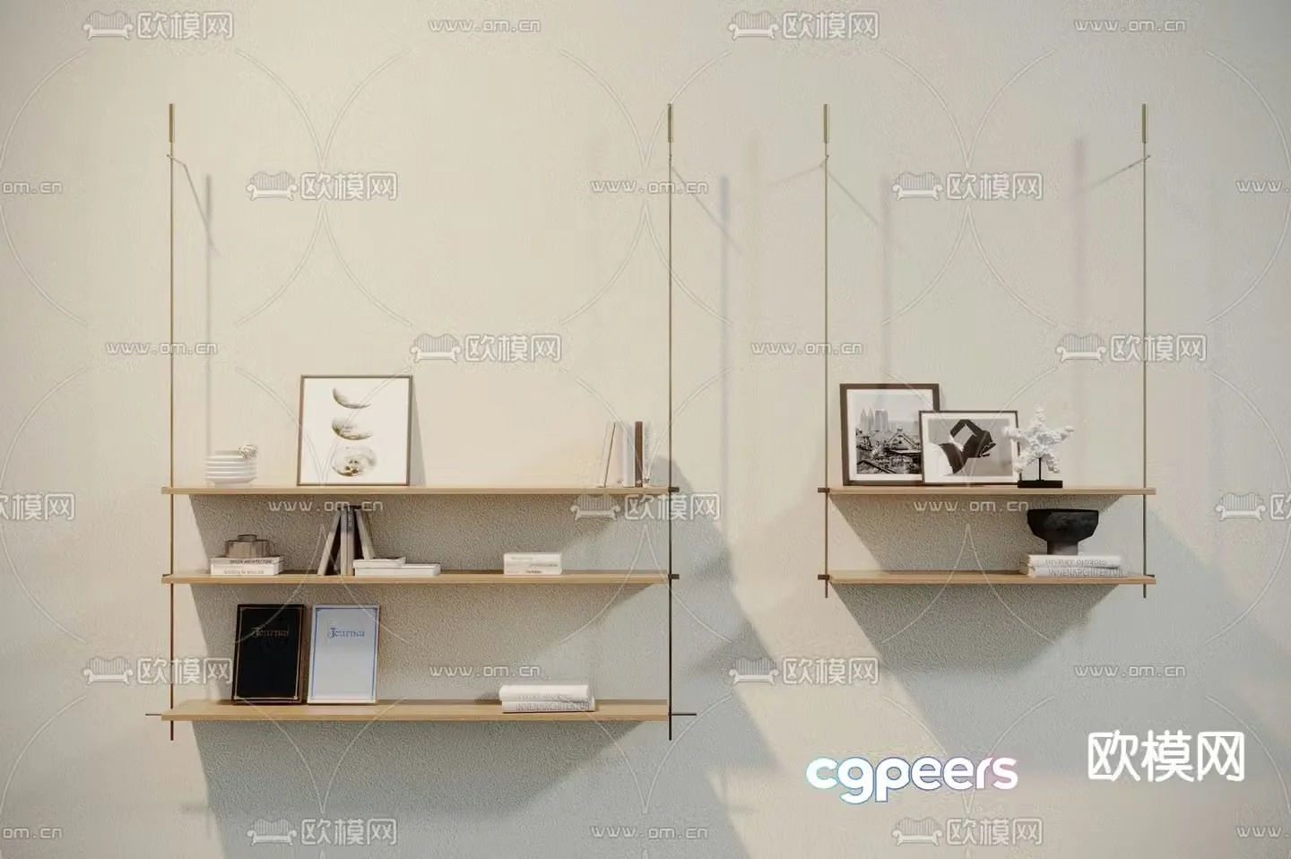 Wall cabinet wall cabinet shelf 3d model
