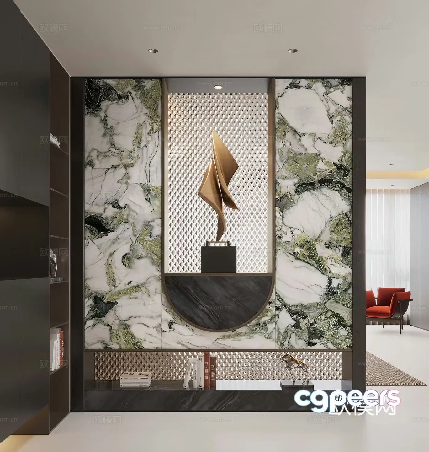 Modern entrance hallway Decorative entrance hallway Entrance entrance hallway 3D model