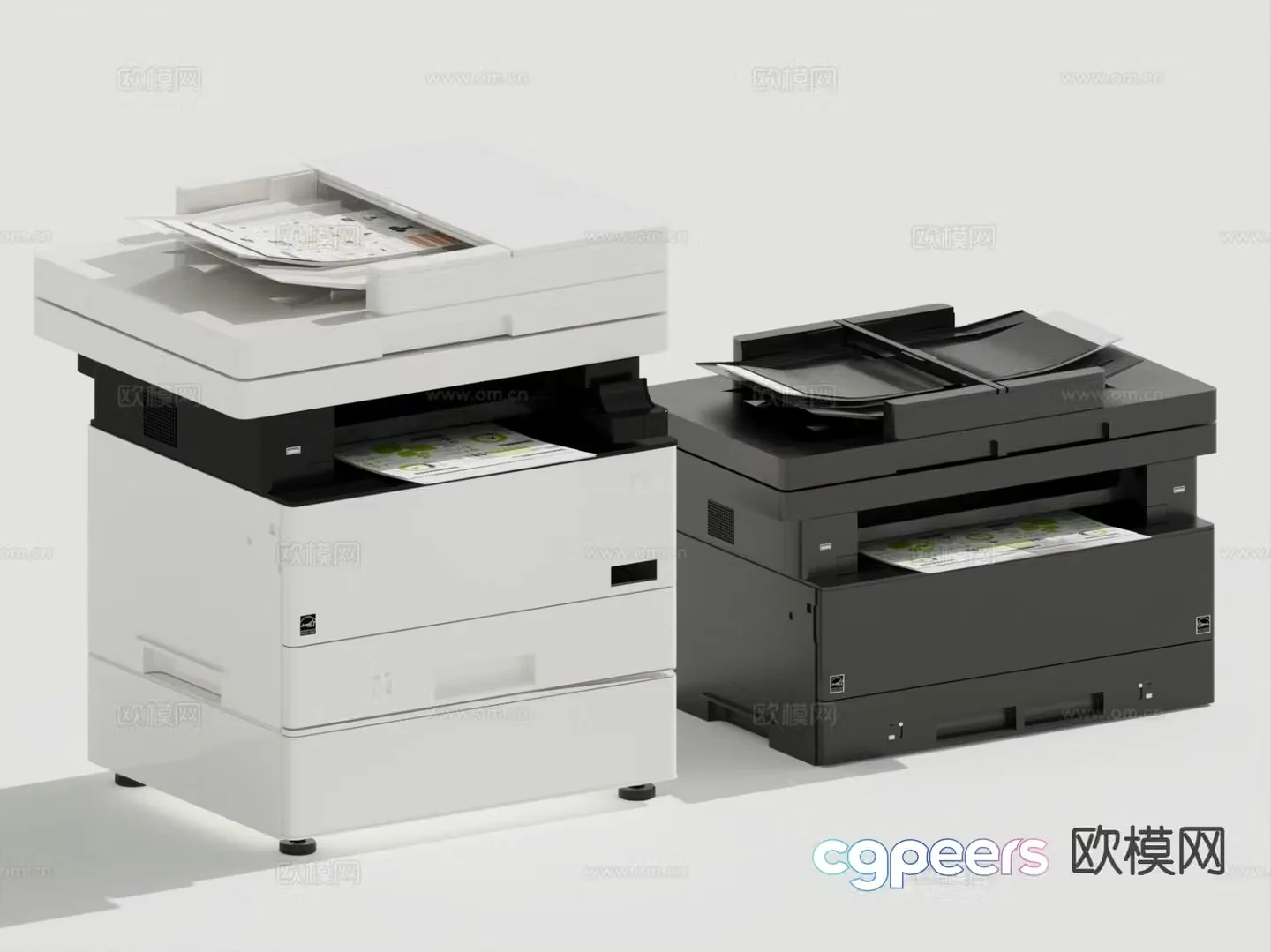 printer scanner copier 3d model