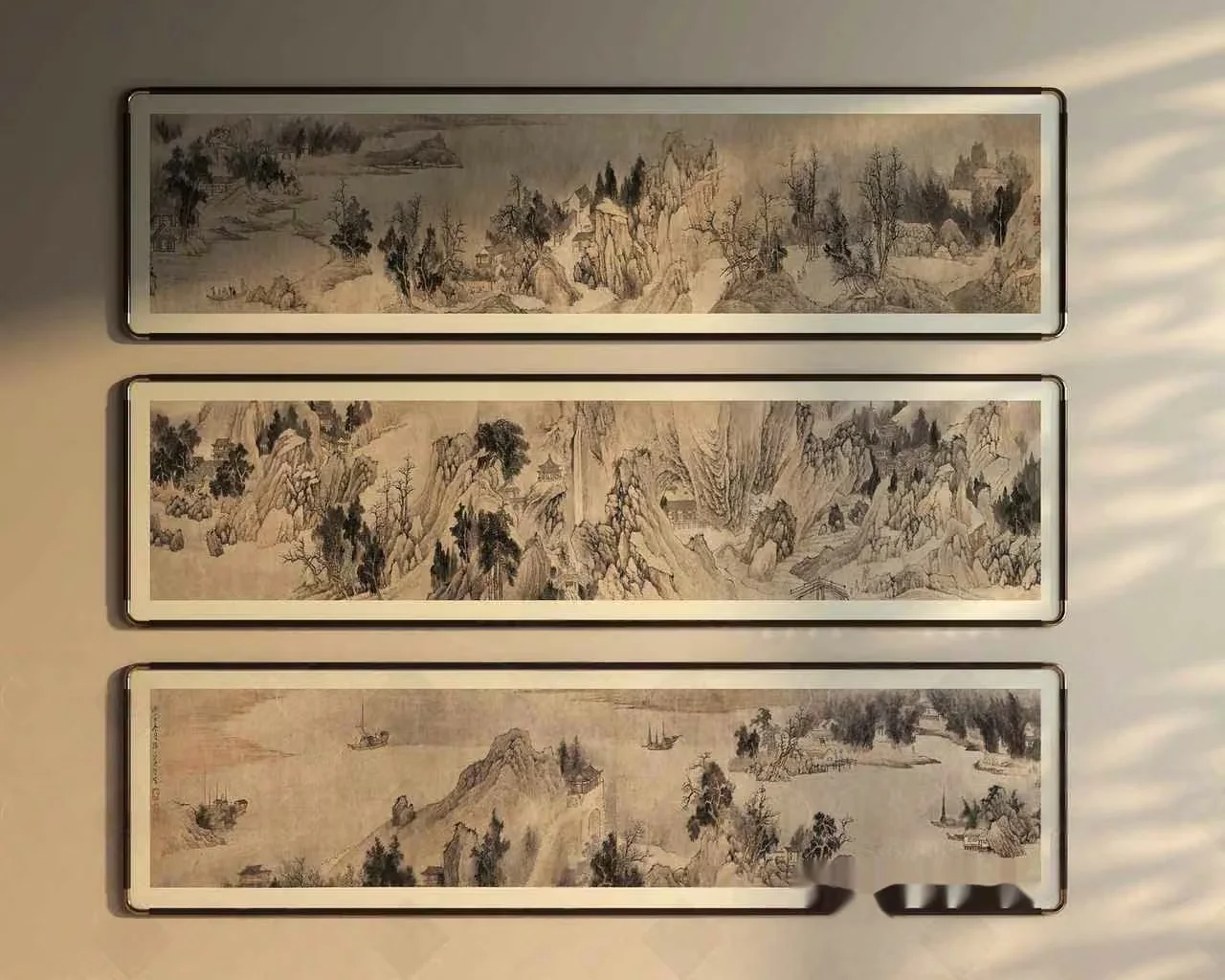 Three Landscape Paintings 3D Model – 1209 – VRAY Render