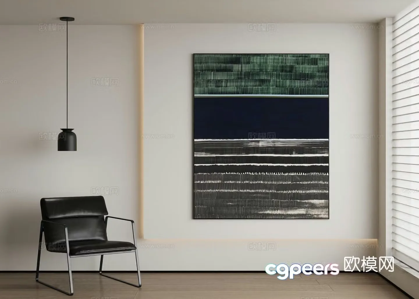 Modern decorative painting 3d model