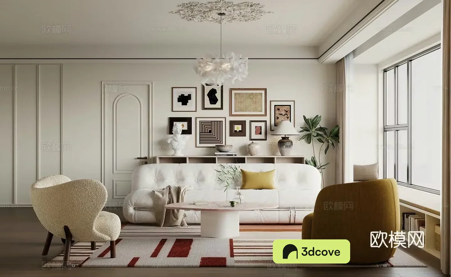 French living and dining room
