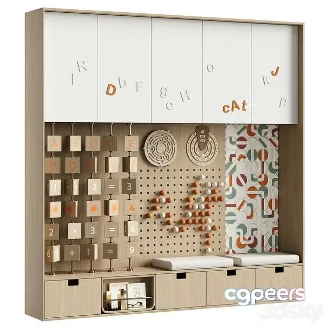 3ds Max Free – Interactive panel for children room