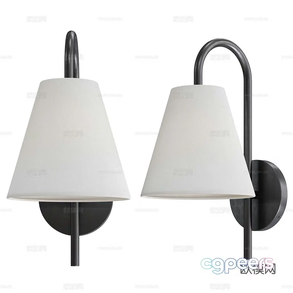 Modern minimalist wall lamp 3d model