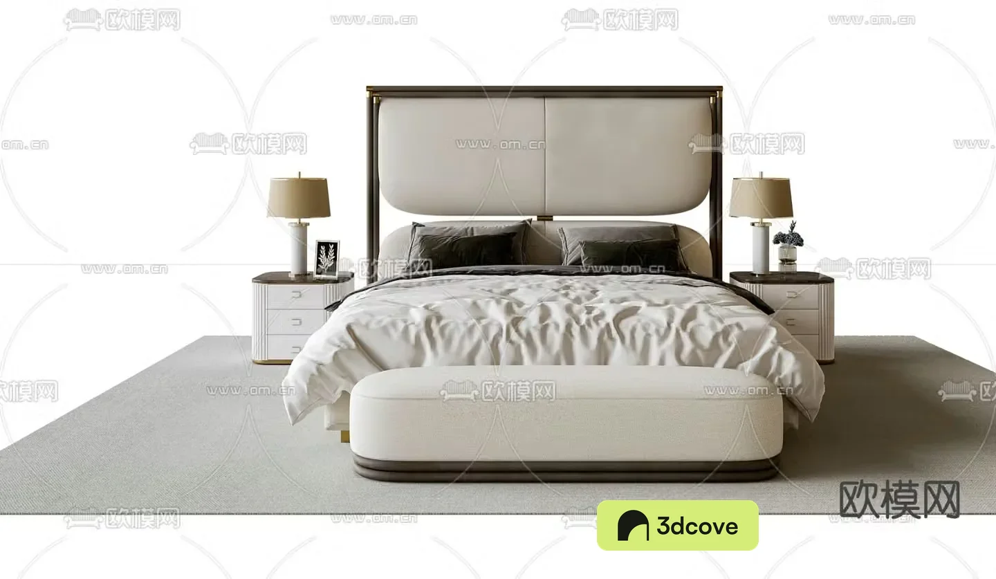 Modern double bed