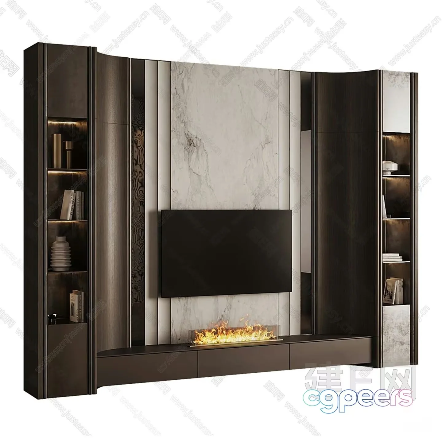 Modern Living Room 3D Model – 18013 – VRAY Render