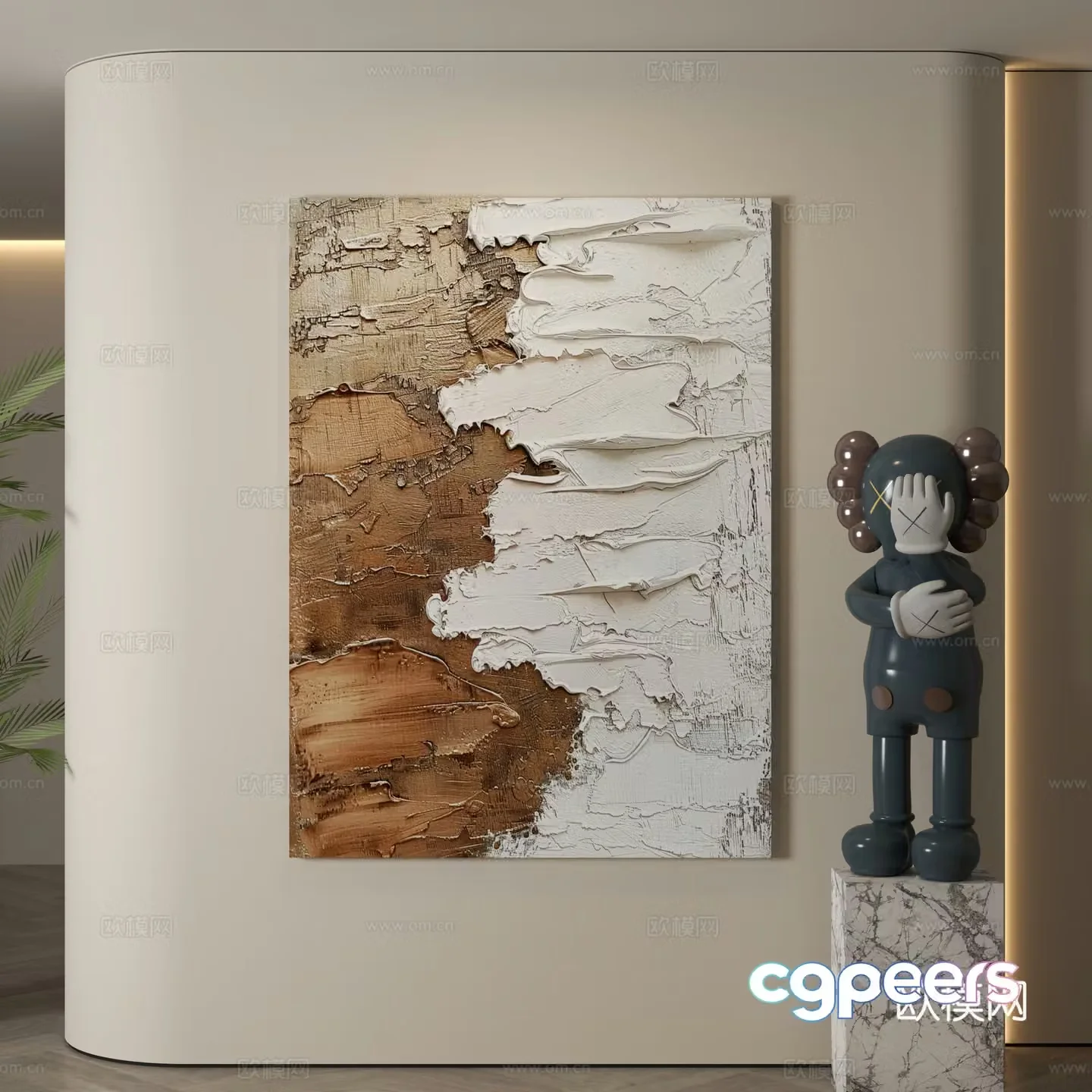 Modern decorative paintings Decorative paintings Modern hanging paintings Hanging paintings Simple hanging paintings 3D model