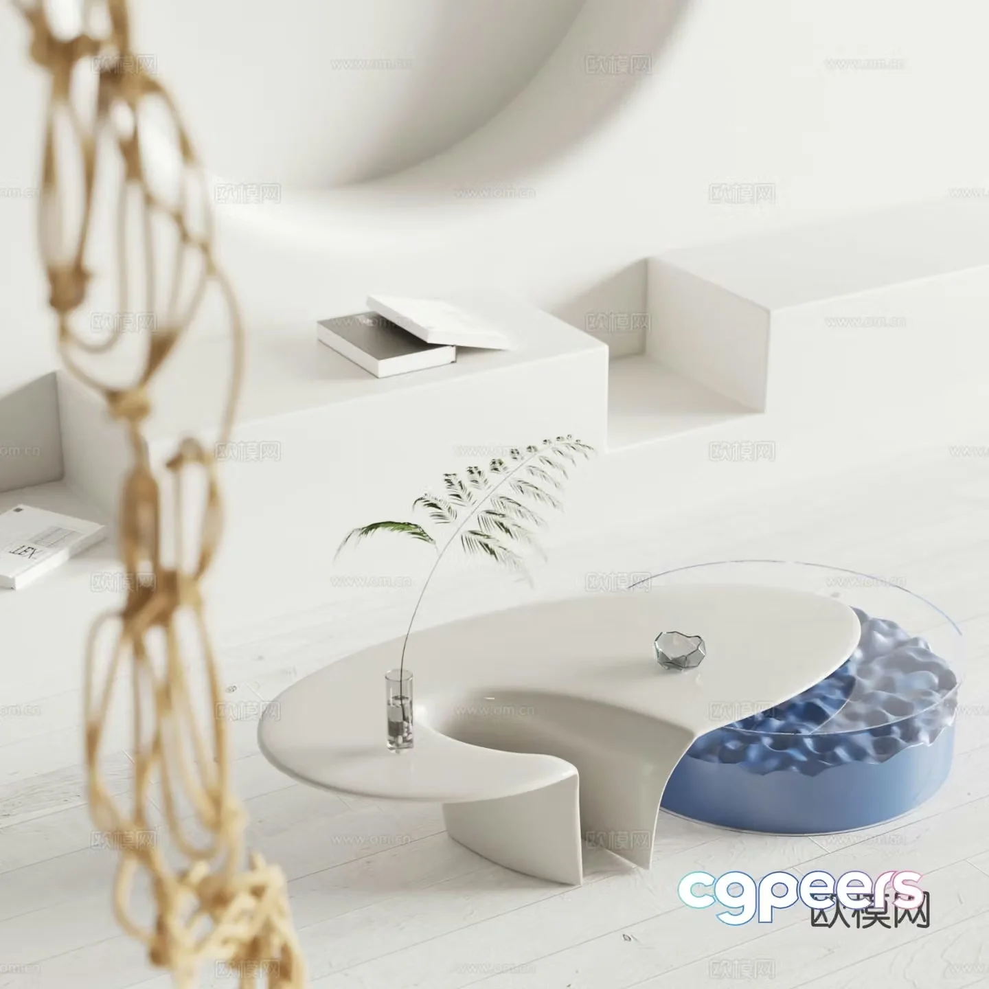 Aployt mother-in-law coffee table 3d model