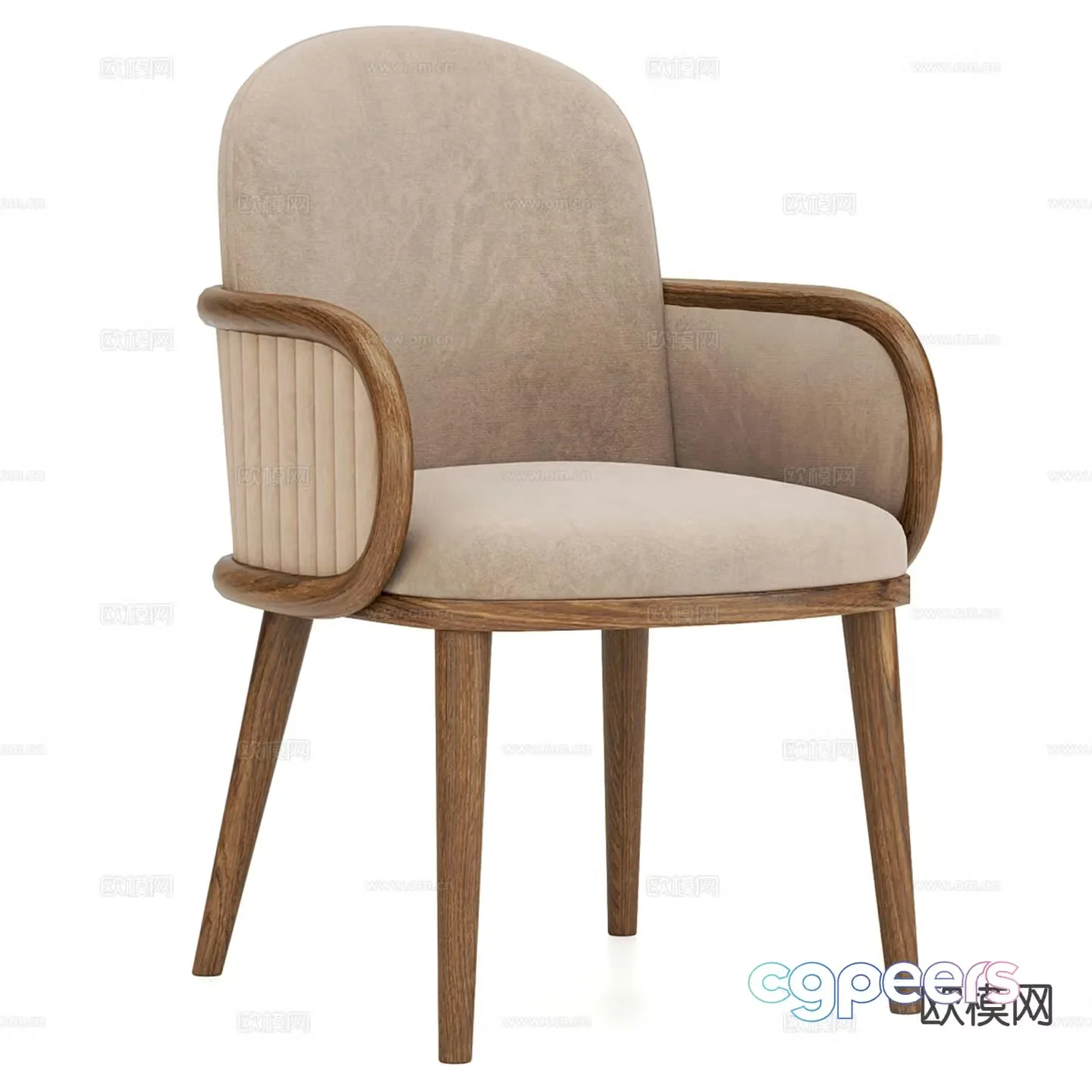 GALA chair lounge chair armchair 3d model