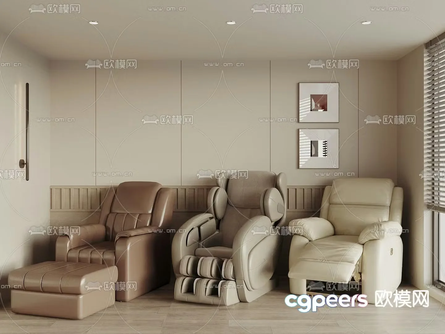 Massage chair foot massage chair massage sofa foot massage chair 3d model
