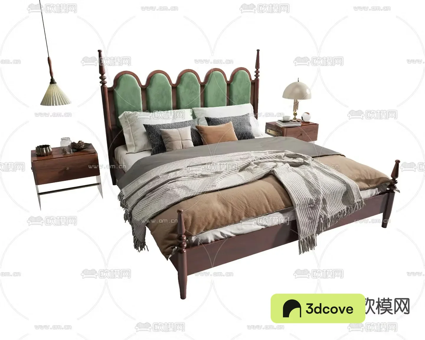 American double bed