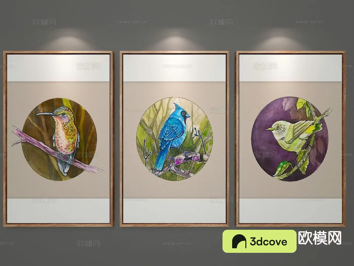 New Chinese style flower and bird painting decorative painting