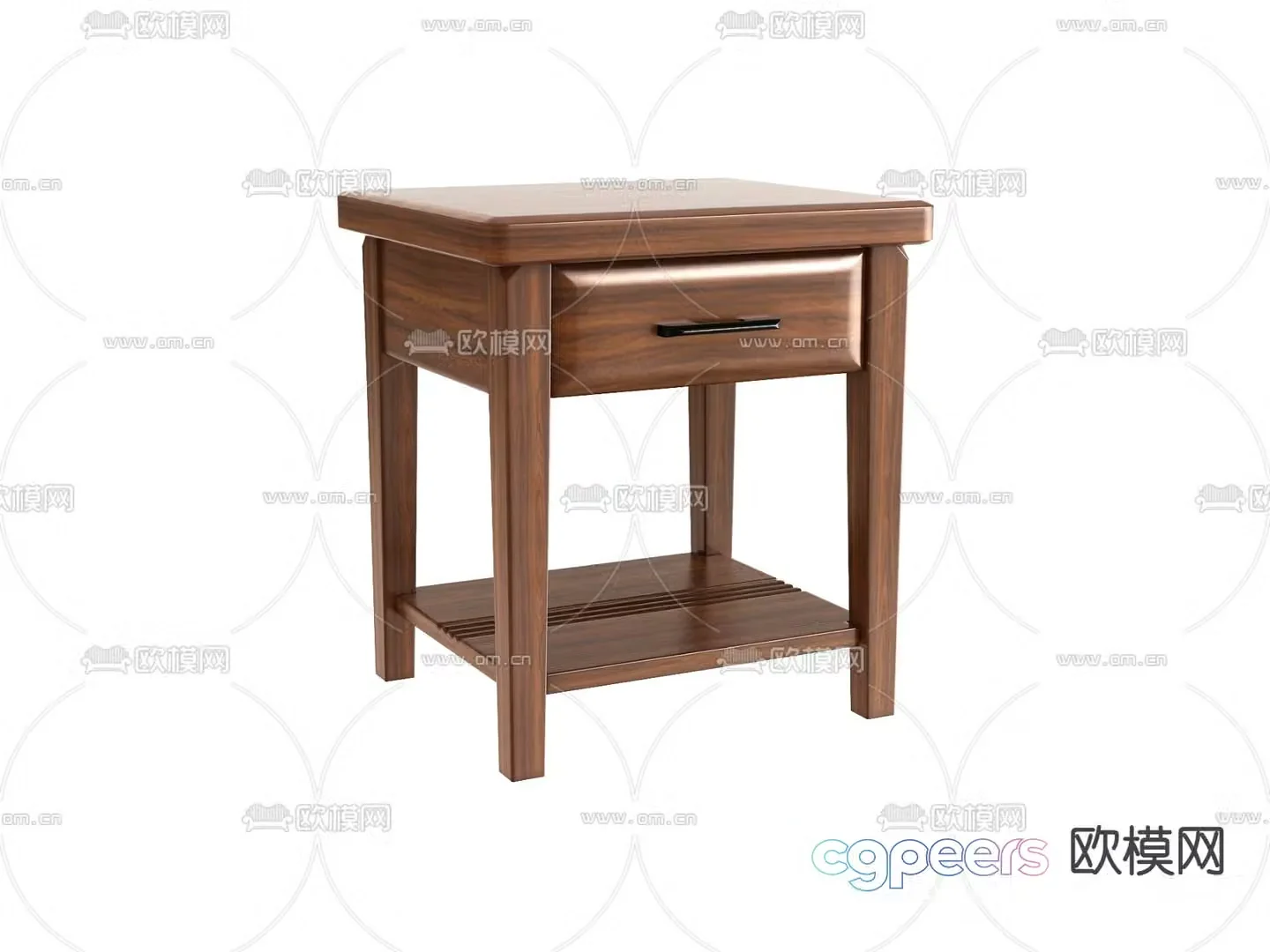 bedside table side table 3d model