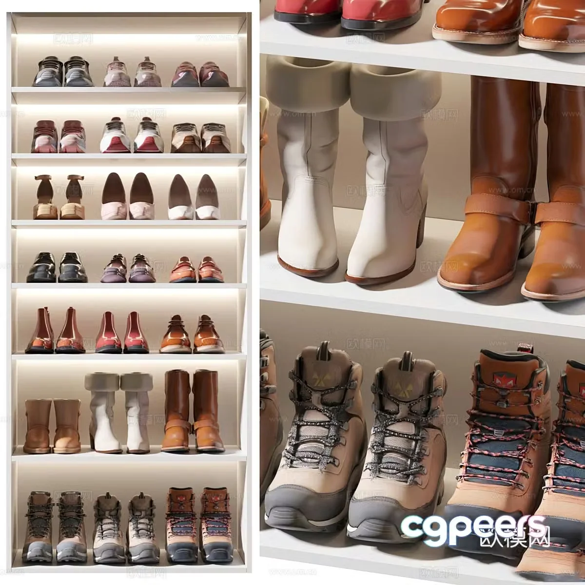 Shoe cabinet 3d model