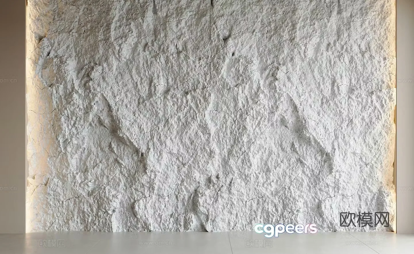 Modern white wool stone background wall wool stone culture stone blue stone stone wall stone background wall 3d model