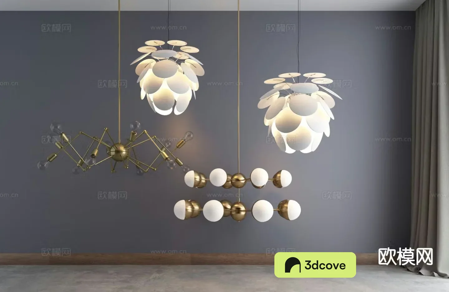 Modern metal chandelier flower chandelier