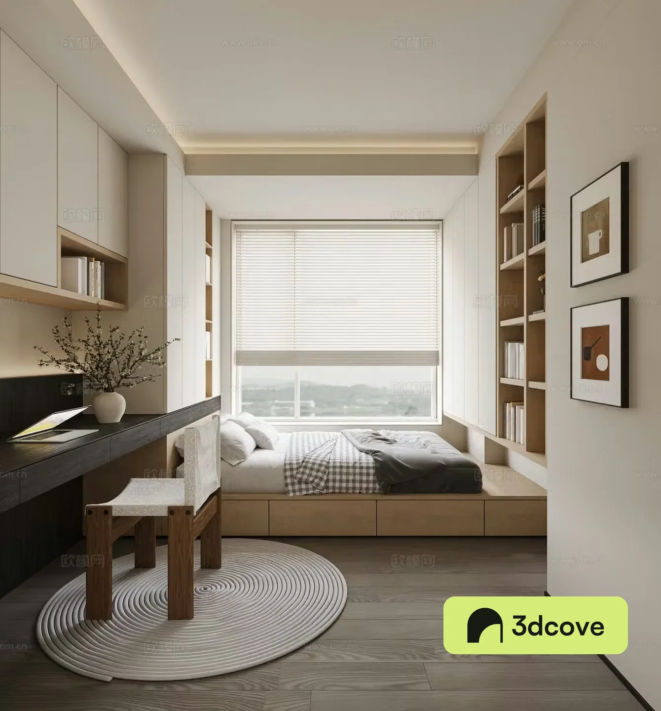 Modern tatami bedroom