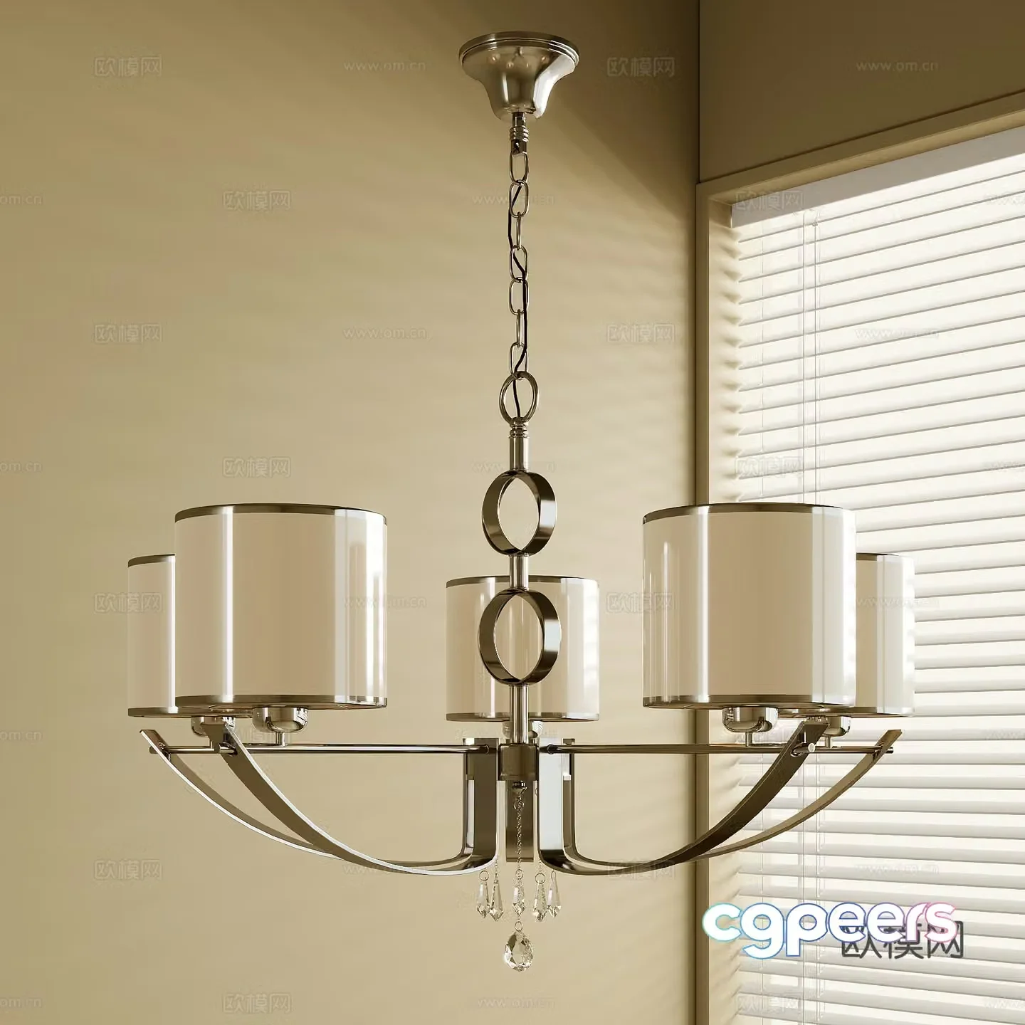 French chandeliers 3d model