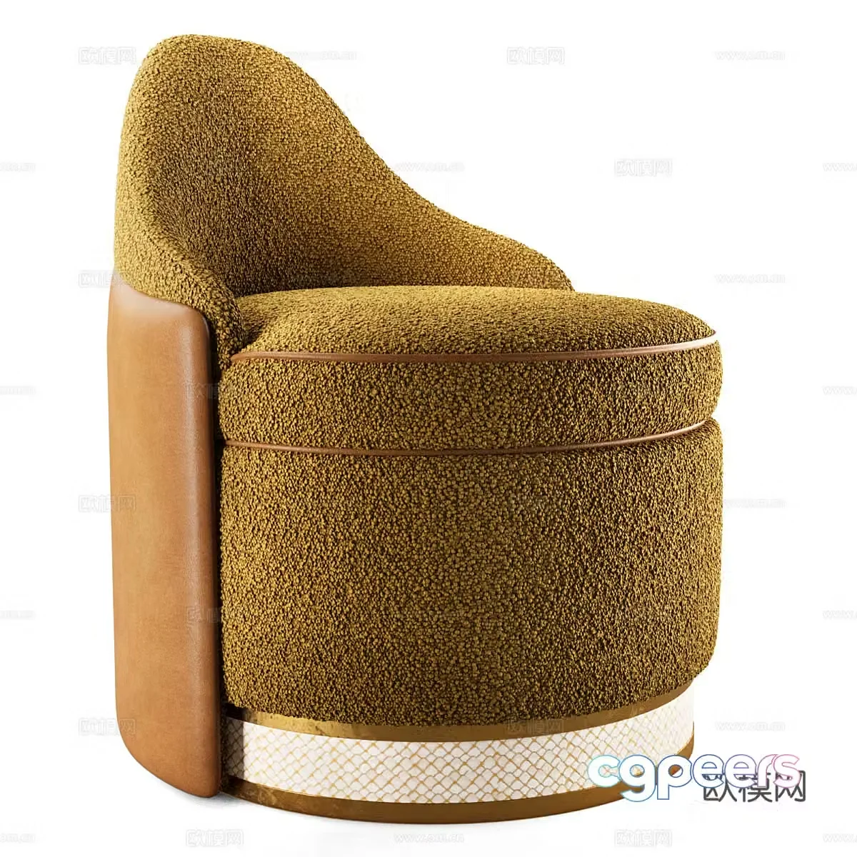 New Chinese style Monsigny leisure chair 3d model