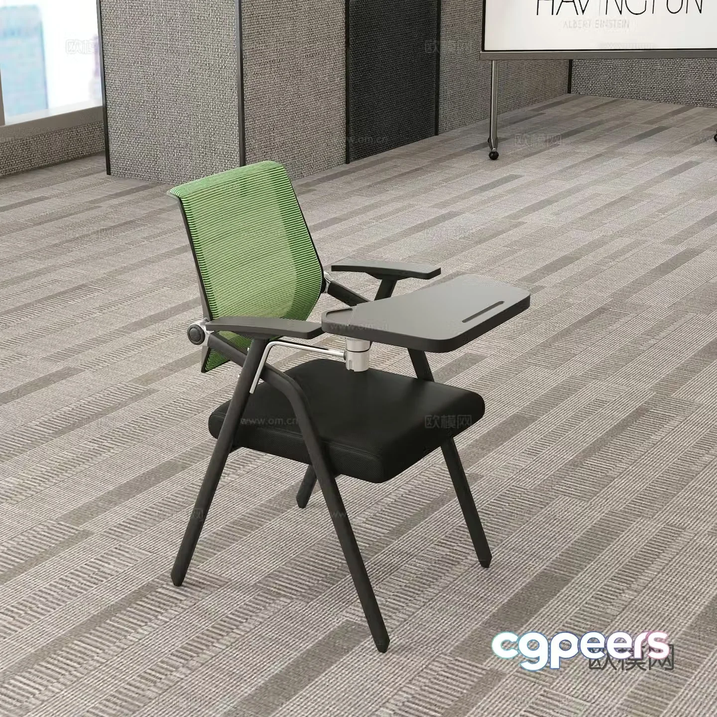 Modern office meeting room training chair meeting chair 3d model