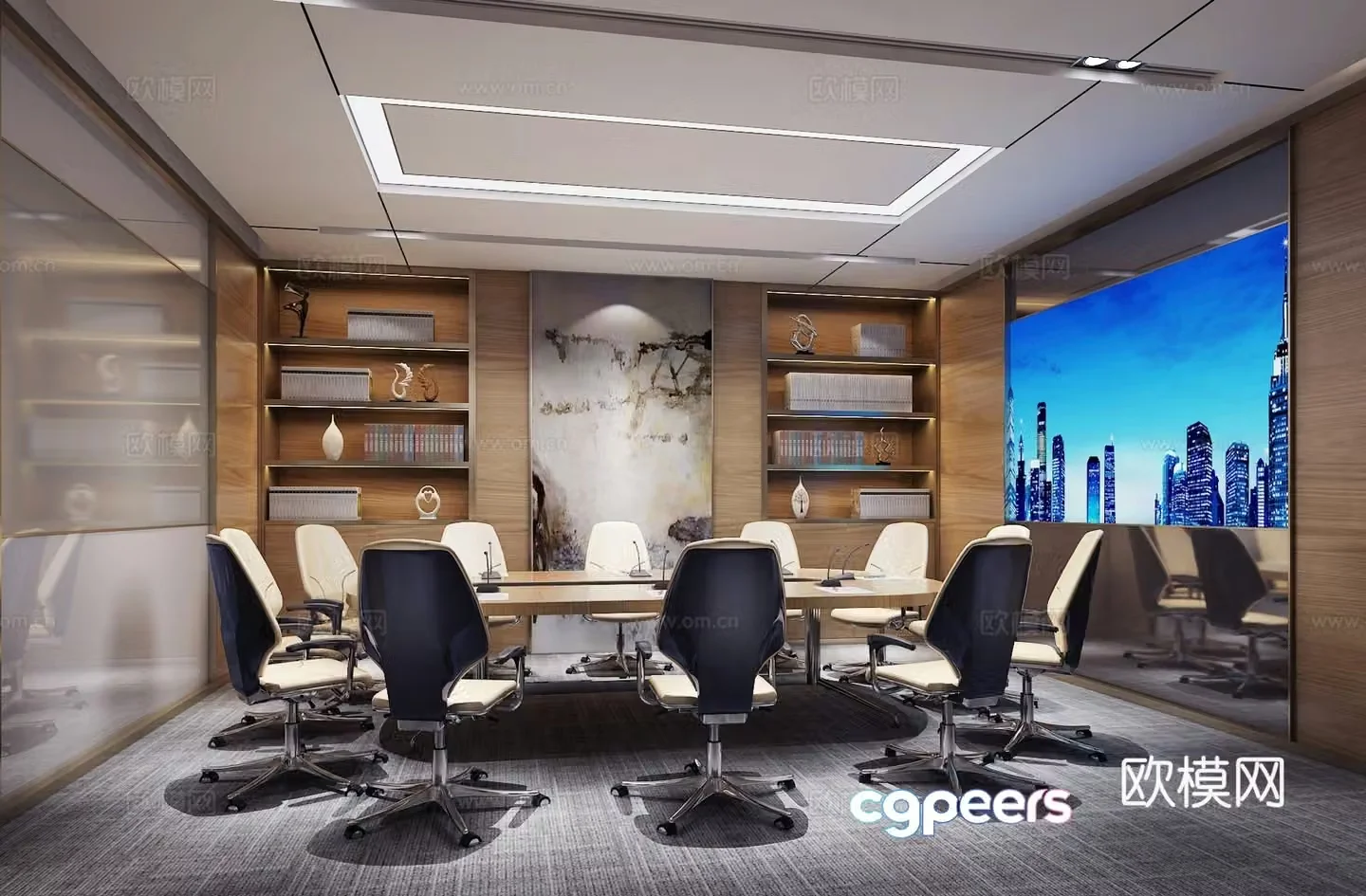Modern conference room 3d model
