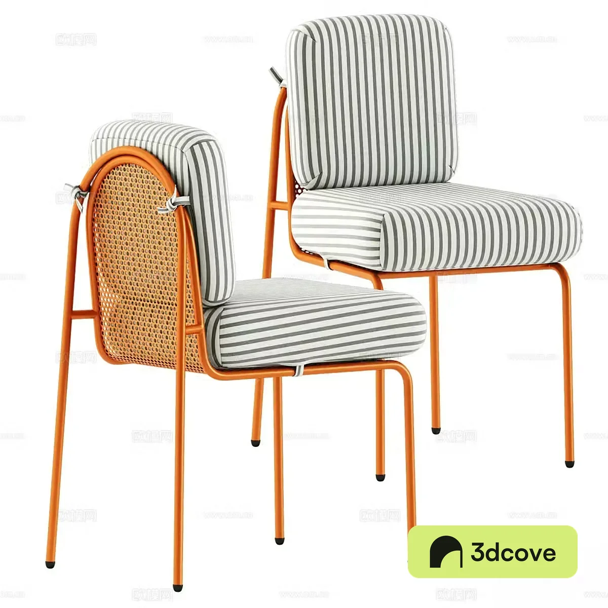 Modern creamy wind single chair