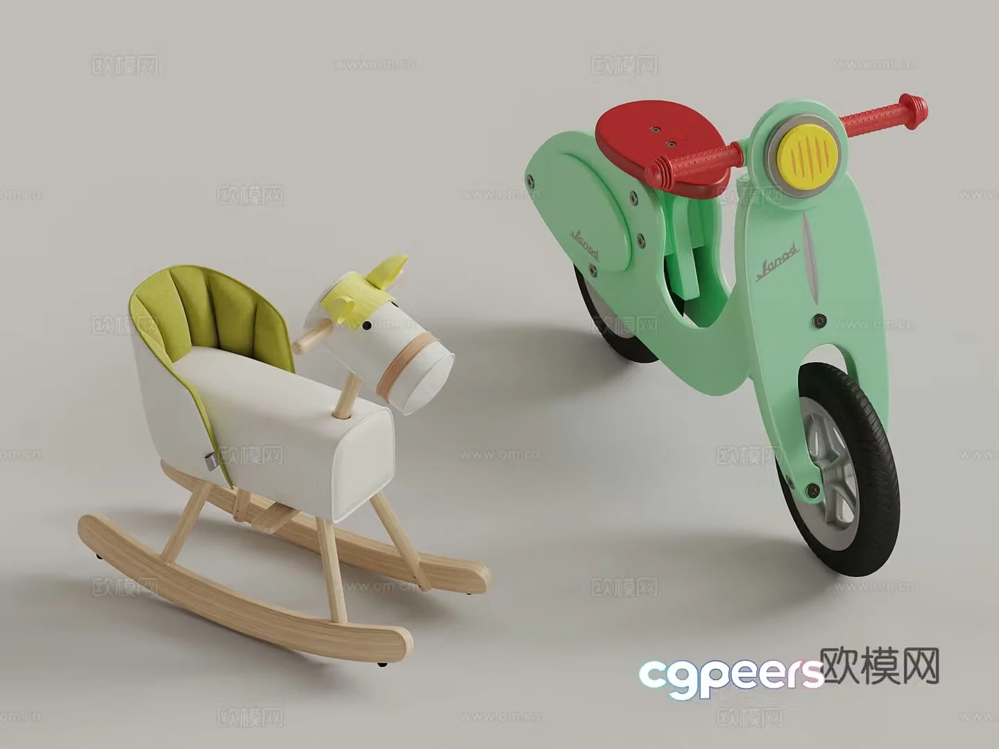 Modern children’s chair Trojan 3d model