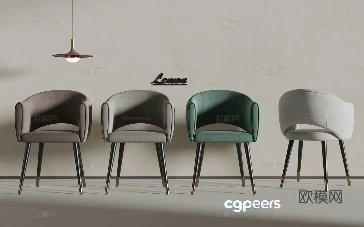 Light luxury seat 3D model