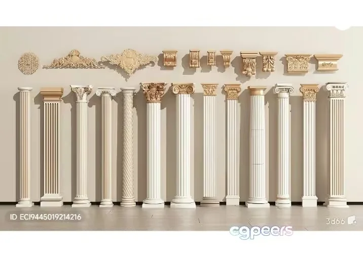 Decorative Architectural Elements 3D Model – 11675 – VRAY Render