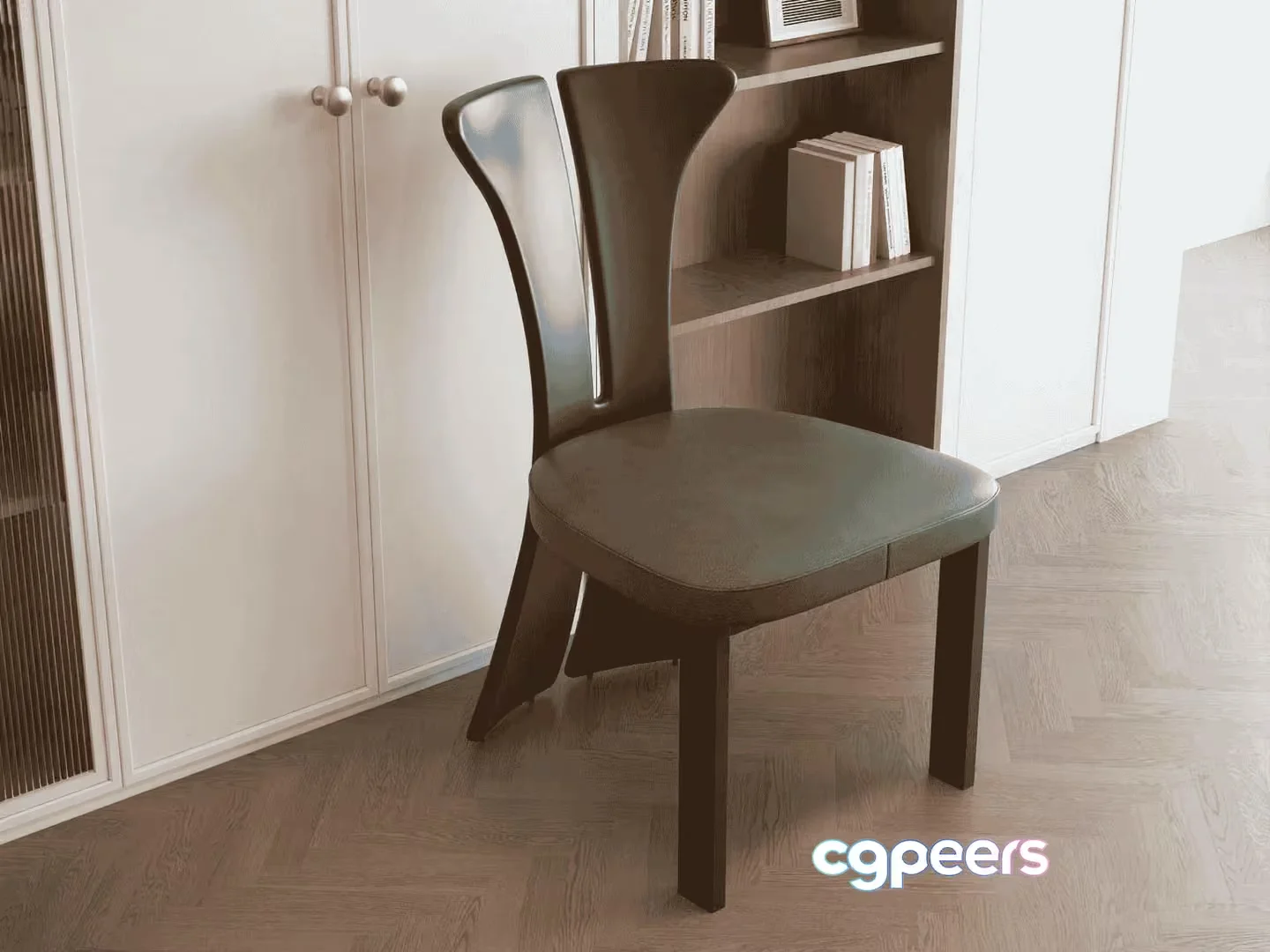 Wooden Dining Chair 3D Model – 10248 – VRAY Render